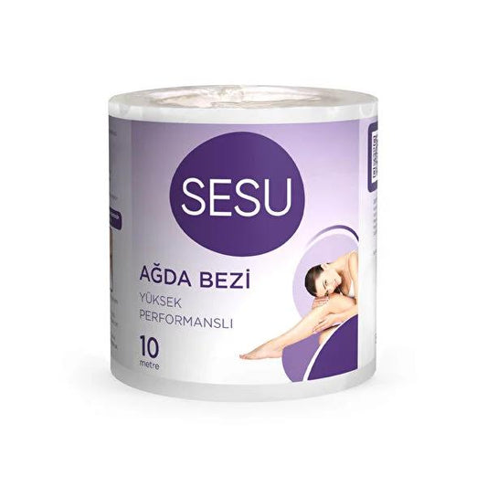Sesu Waxing Strips 10 Meter Roll: Easy Hair Removal at Home for Smooth Skin - Professional Quality & Saves Time by Beauty Care Bag