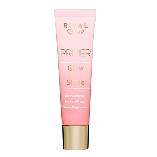 Rival Loves Me Primer Glow&Shine Makeup Primer - Dermatologically Tested, Hydrating, 1.01 fl oz by Beauty Care Bag