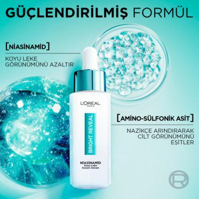 Loreal Paris Bright Reveal Niacinamide Dark Spot Serum - Anti-dark Spot, Non-comedogenic Skincare for Hyperpigmentation by Beauty Care Bag