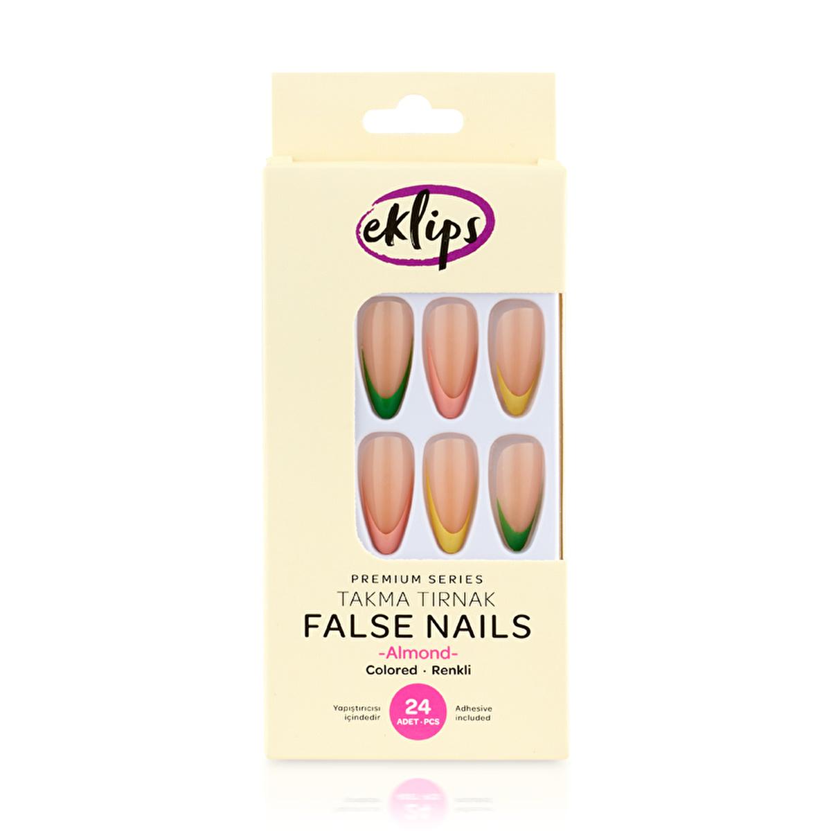 Eklips Artificial Nails, Press-on Nails French Manicure - Salon-quality Nails at Home by Beauty Care Bag