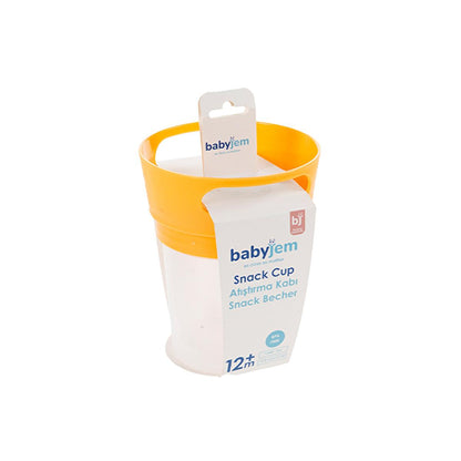 Babyjem Spill-Proof Snack Container for Kids - Antibacterial Fabric Cover, Easy to Use, Ideal for Travel and Daily Use by Beauty Care Bag