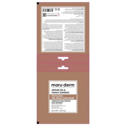 Maruderm Argan Oil & Ginseng Pre-Shower Hair Mask 50ml by Beauty Care Bag