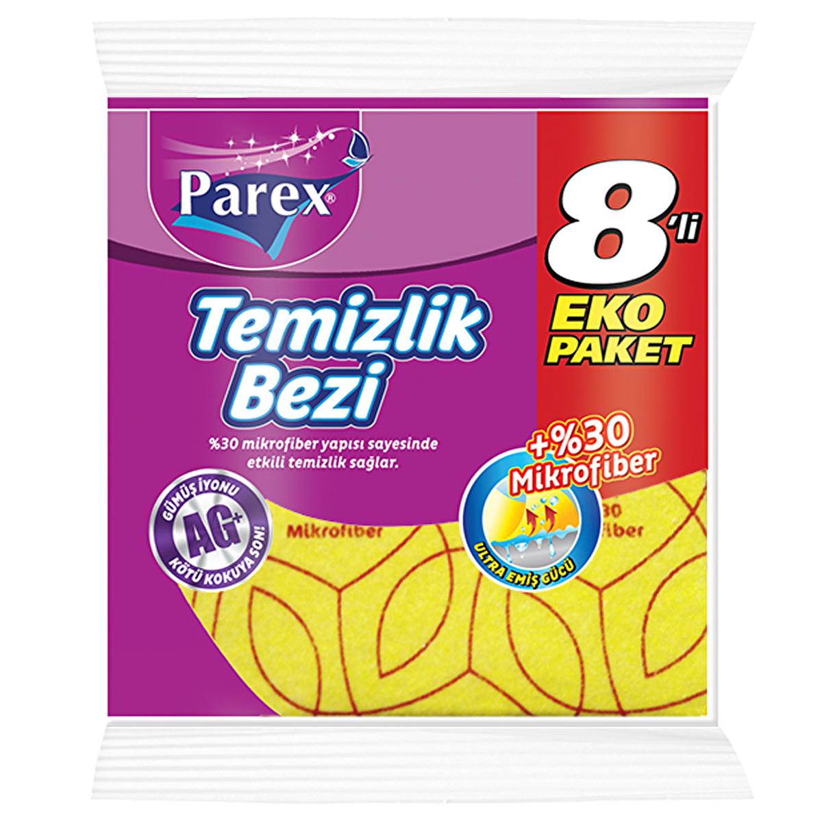 Parex microfiber multi-surface cleaning cloths, 8 pack