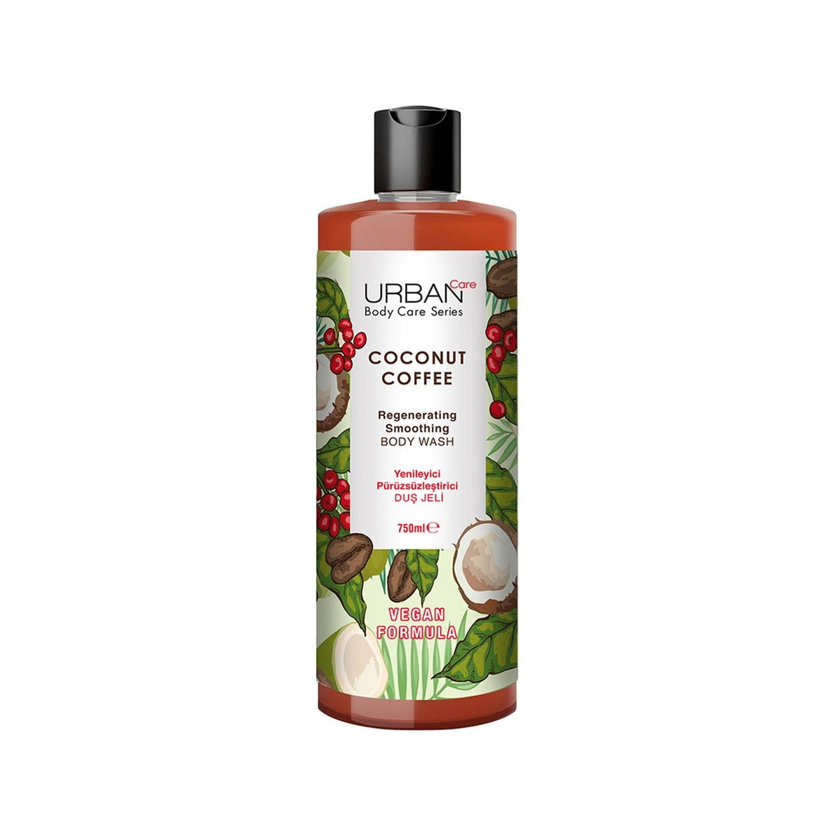 URBAN Care Body Care Series Coconut Coffee Body Wash - Moisturizing & Refreshing Shower Gel for Soft & Smooth Skin by Beauty Care Bag