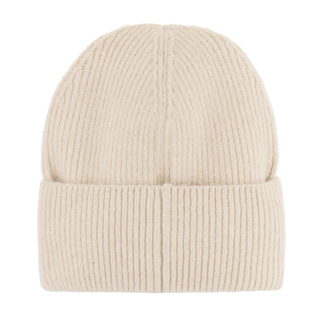 Eklips Glittery Beige Beanie Cozy Knit Hat 1 Piece by Beauty Care Bag