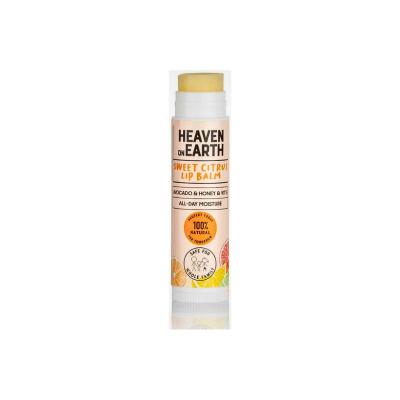 Heaven on Earth Sweet Citrus Lip Balm: 100% Natural & Organic for Dry Lips, Adds a Subtle Tint - Moisturizing Coconut & Jojoba Oil by Beauty Care Bag