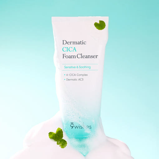 9wishes Dermatic CICA Foam Cleanser 150ml by SEOUVARA
