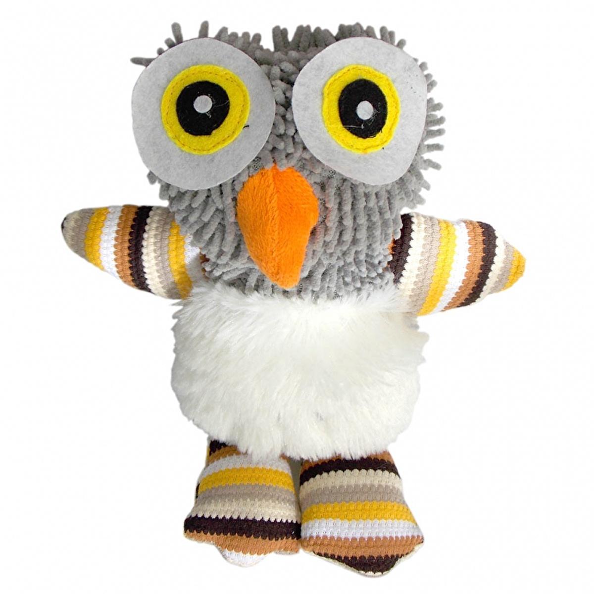 Eastland Owl Plush Dog Toy - Durable Squeaky Toy for Hours of Fun - 10.63 inches by Beauty Care Bag
