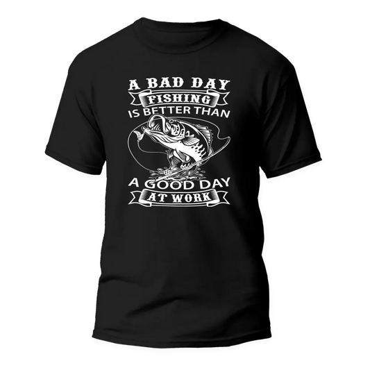 A Bad Day Fishing T-Shirt by Outdoorzees