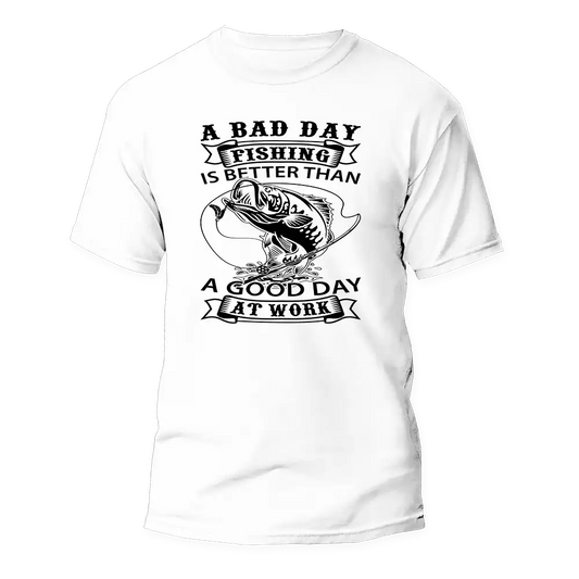 A Bad Day Fishing T-Shirt by Outdoorzees