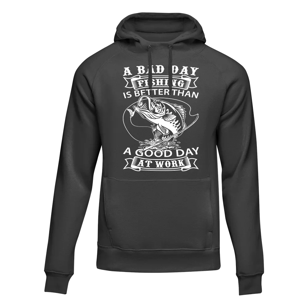 A Bad Day Fishing Unisex Hoodie by Outdoorzees