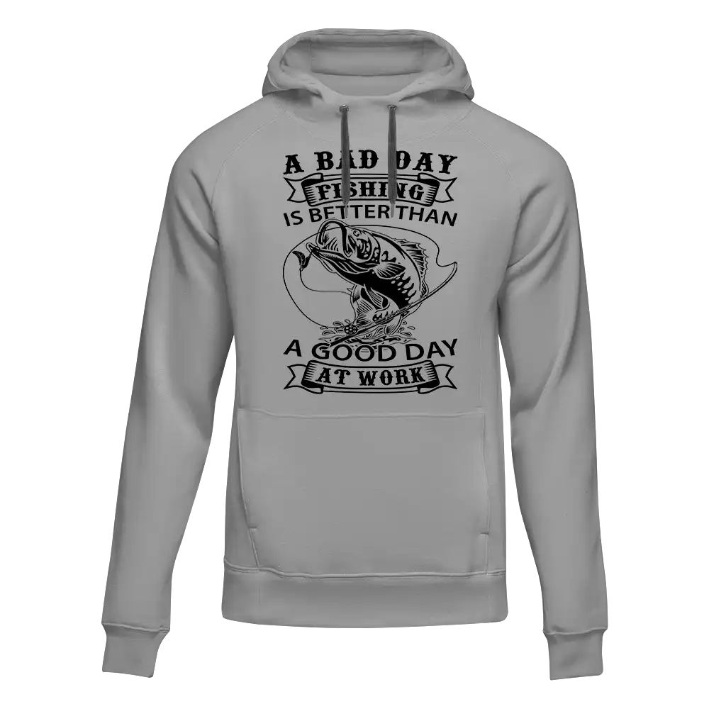 A Bad Day Fishing Unisex Hoodie by Outdoorzees