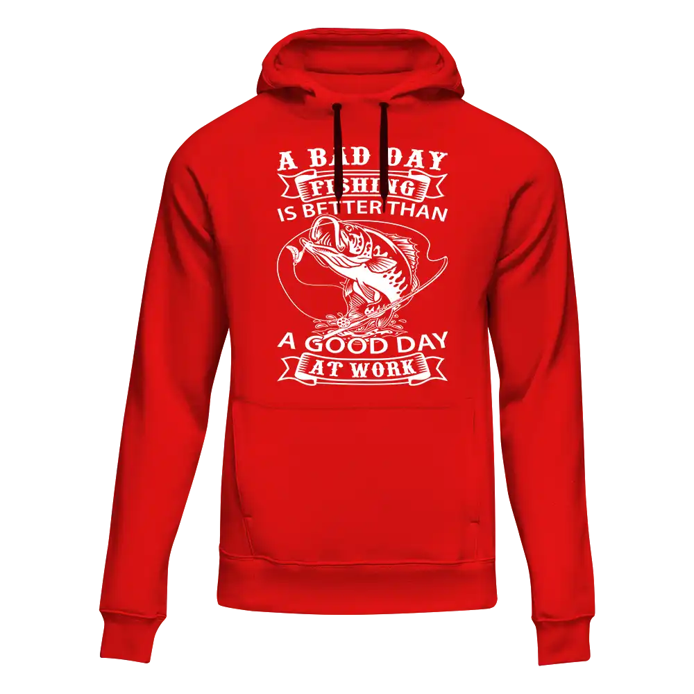 A Bad Day Fishing Unisex Hoodie by Outdoorzees