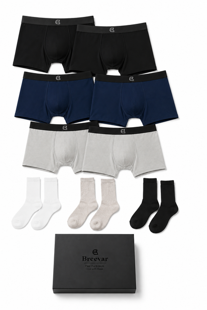 Naturally Better Underwear & Socks Deluxe Gift Box by Breevar
