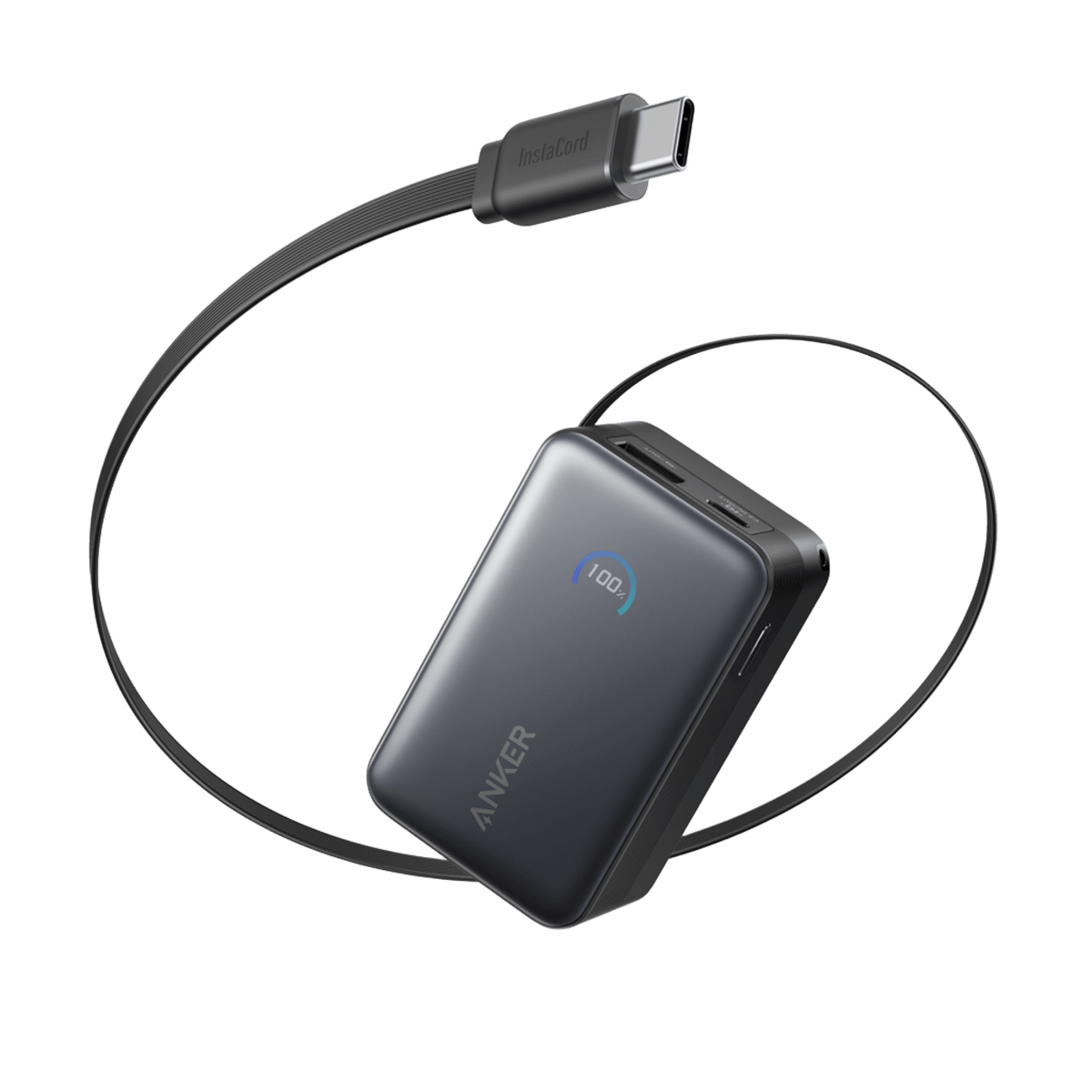 Anker Nano Power Bank (10K, 45W, Built-In Retractable USB-C Cable) by Anker