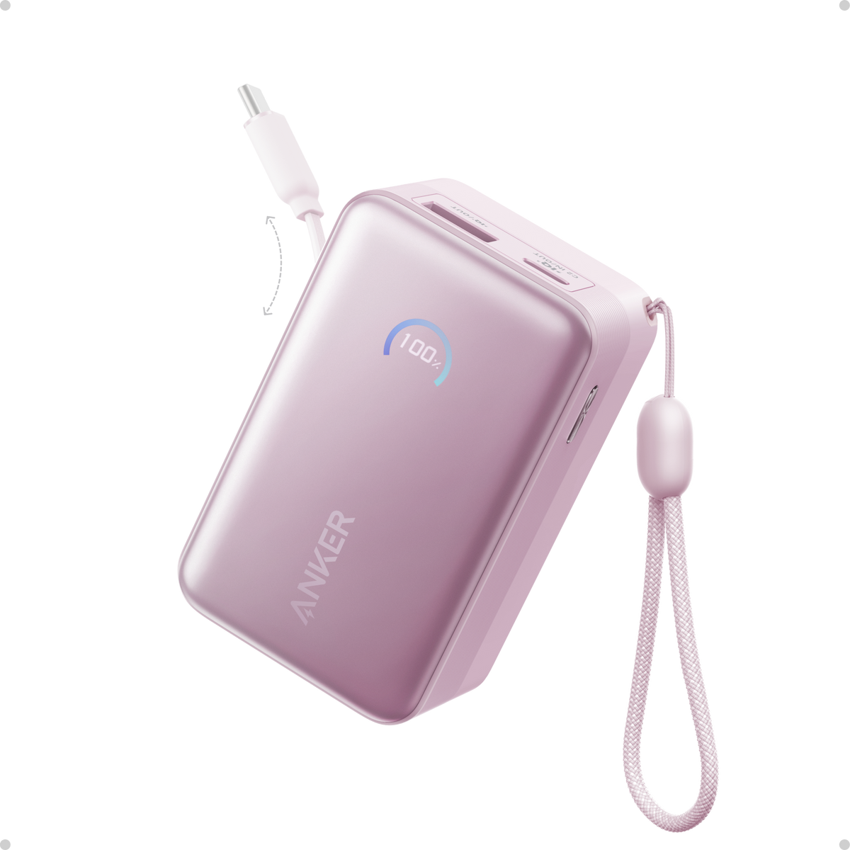 Anker Nano Power Bank (10K, 45W, Built-In Retractable USB-C Cable) by Anker