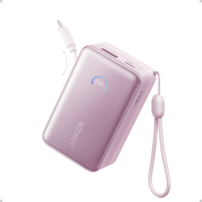 Anker Nano Power Bank (10K, 45W, Built-In Retractable USB-C Cable) by Anker