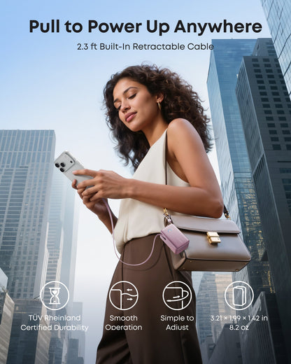 Anker Nano Power Bank (10K, 45W, Built-In Retractable USB-C Cable) by Anker