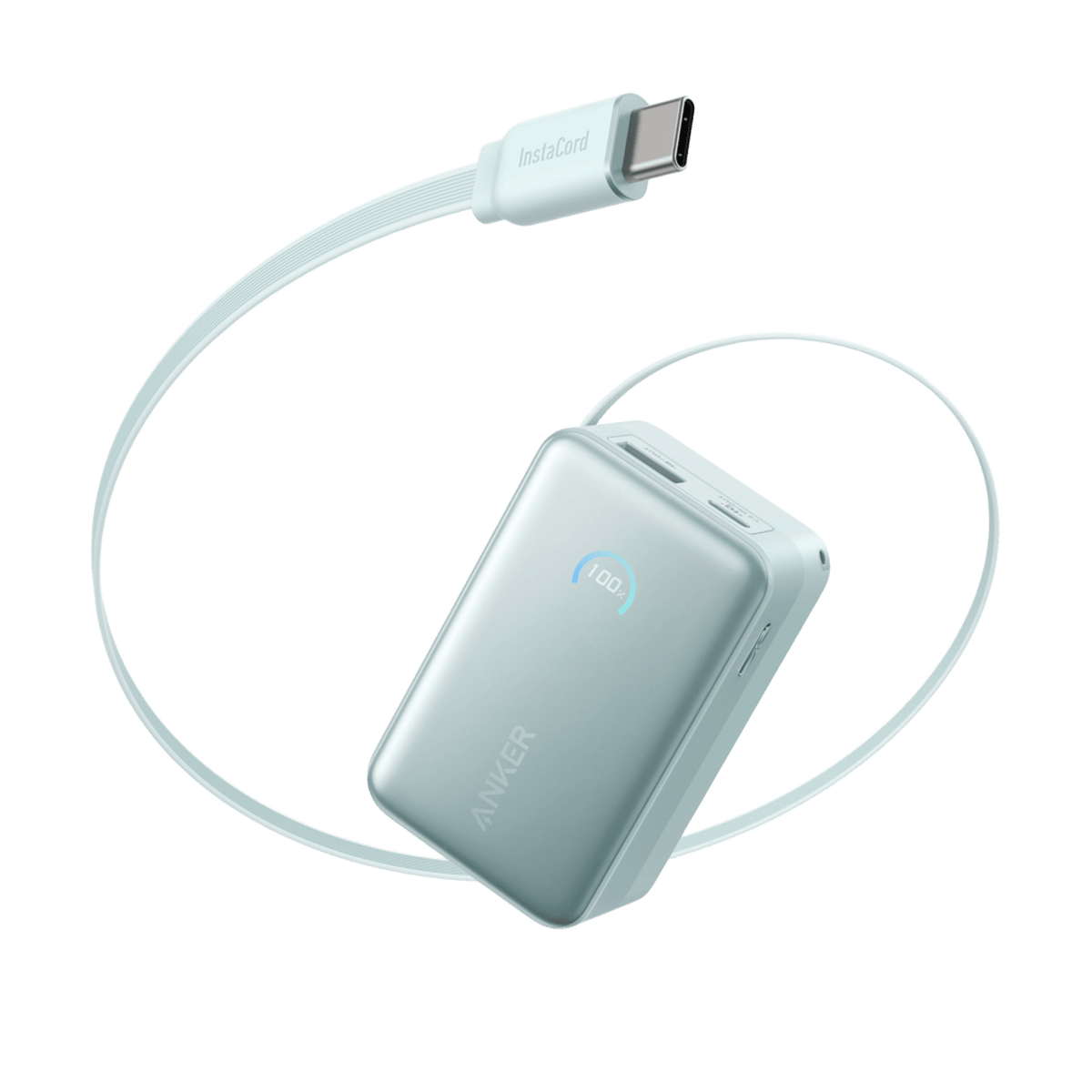 Anker Nano Power Bank (10K, 45W, Built-In Retractable USB-C Cable) by Anker