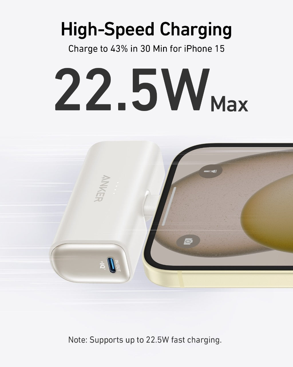 Anker Nano Power Bank (22.5W, Built-In USB-C Connector) by Anker