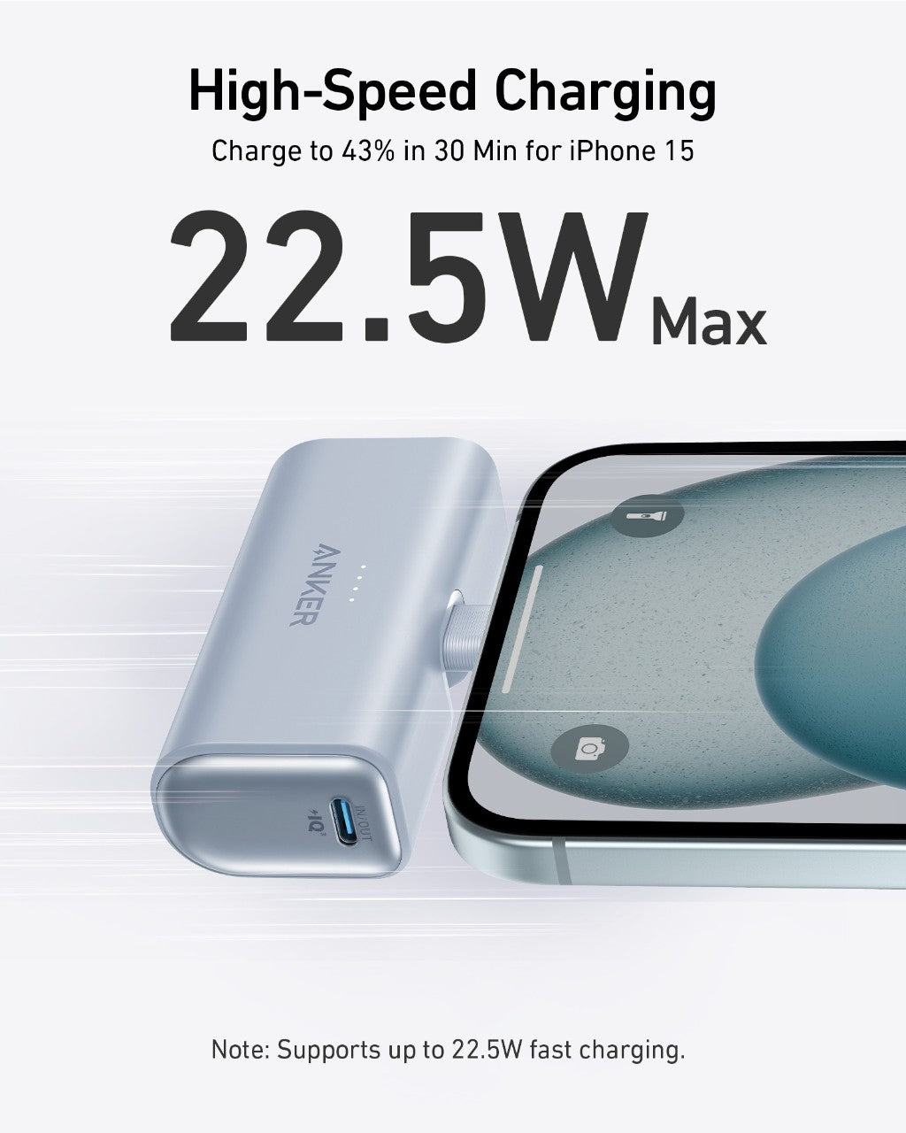 Anker Nano Power Bank (22.5W, Built-In USB-C Connector) by Anker