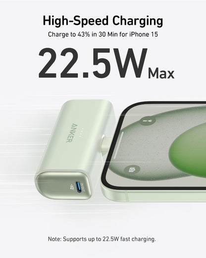 Anker Nano Power Bank (22.5W, Built-In USB-C Connector) by Anker