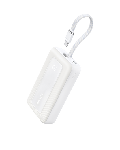 Anker Zolo Power Bank (10K, 30W) with a 5.4-inch (13.7 cm) built-in USB-C cable. by Anker