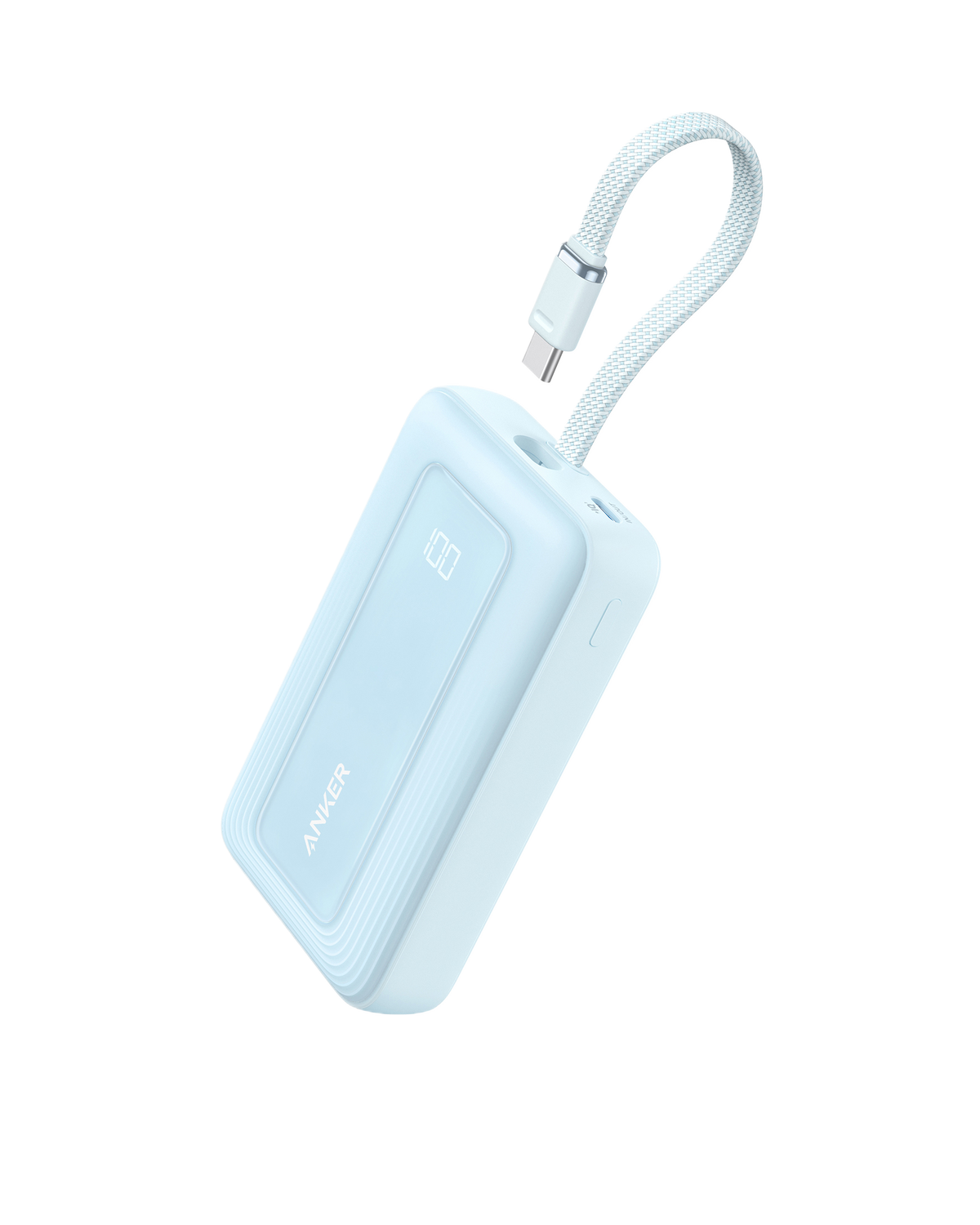 Anker Zolo Power Bank (10K, 30W) with a 5.4-inch (13.7 cm) built-in USB-C cable. by Anker