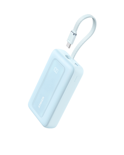 Anker Zolo Power Bank (10K, 30W) with a 5.4-inch (13.7 cm) built-in USB-C cable. by Anker