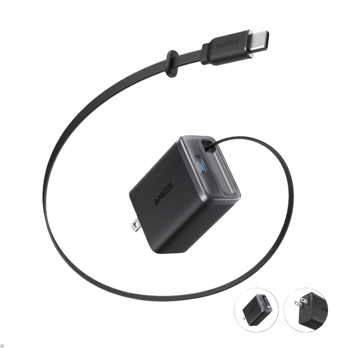 Anker Nano Charger (35W, Built-In Retractable USB-C Cable) by Anker