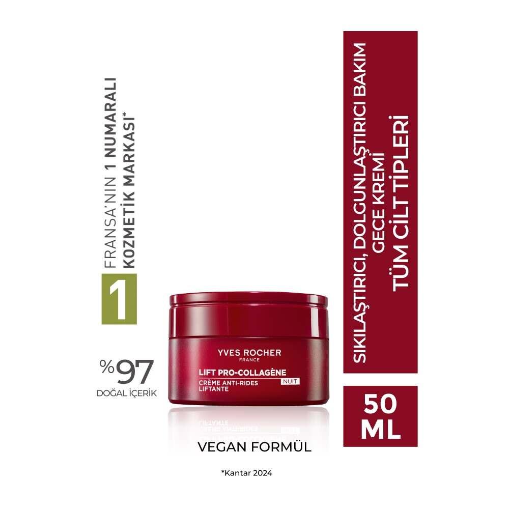 Lift Pro Collagene Anti-Aging Night Cream - Natural Skincare with Plant-Based Collagen & Hyaluronic Acid by Beauty Care Bag
