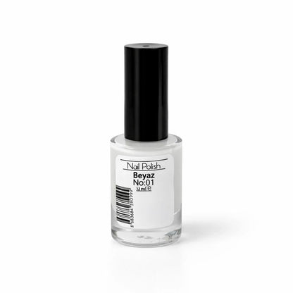 Mov Nail Polish No: 01 Classic White 10ml by Beauty Care Bag
