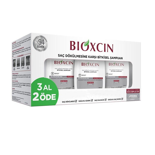 Bioxcin Anti Hair Loss Shampoo for Dry/Normal Hair - 10.14 fl oz, Herbal, pH Balanced, Clinically Tested by Beauty Care Bag