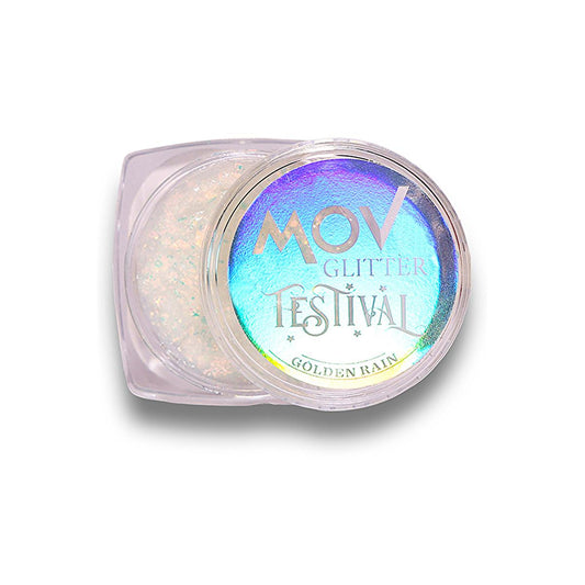 Mov Glitter Cream Festival No:12 Golden Rain - Shiny Makeup & Body Decoration Cream by Beauty Care Bag