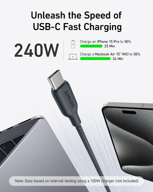 Anker <b>543</b> USB-C to USB-C Cable (Bio-Braided) by Anker