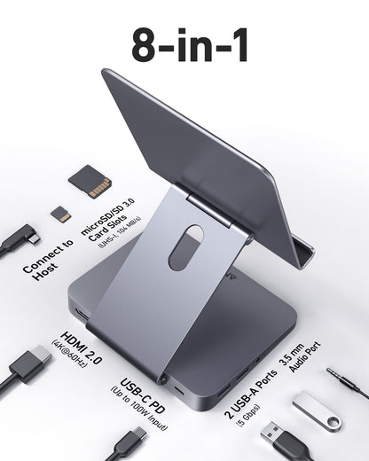 Anker 551 USB-C Hub (8-in-1, Tablet Stand) by Anker