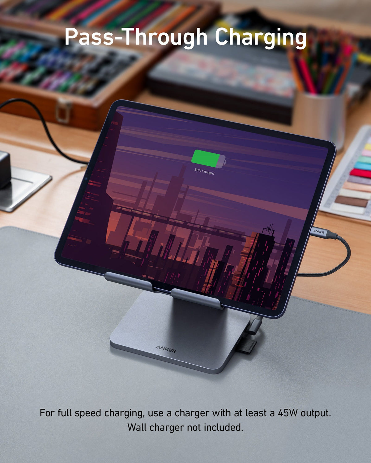 Anker 551 USB-C Hub (8-in-1, Tablet Stand) by Anker