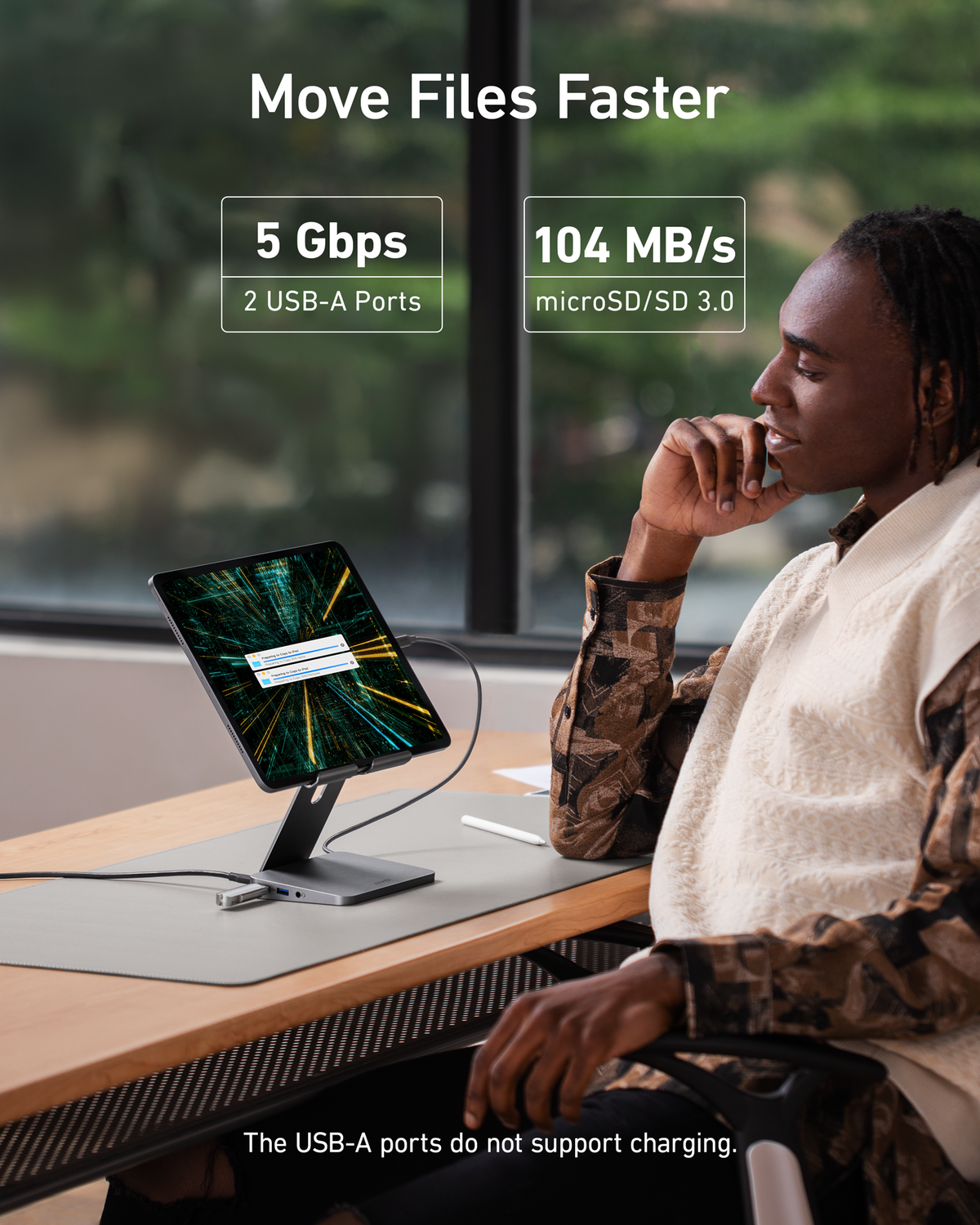 Anker 551 USB-C Hub (8-in-1, Tablet Stand) by Anker