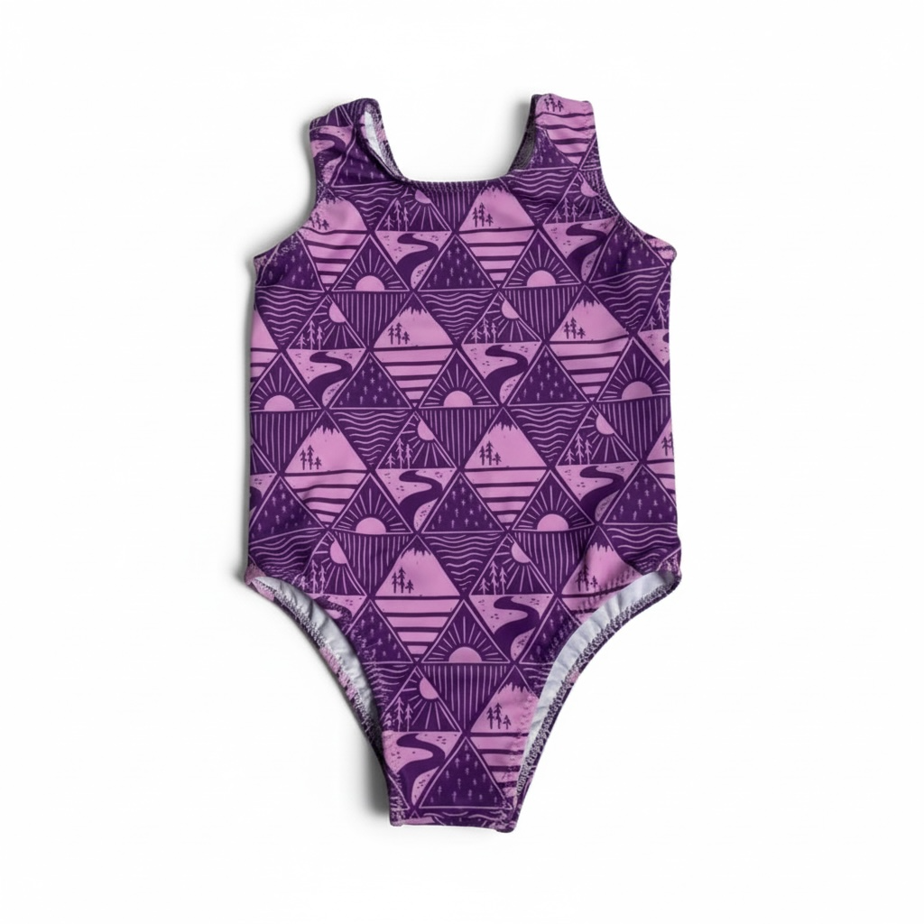 Purple mountain swim by Keep the Littles Wild