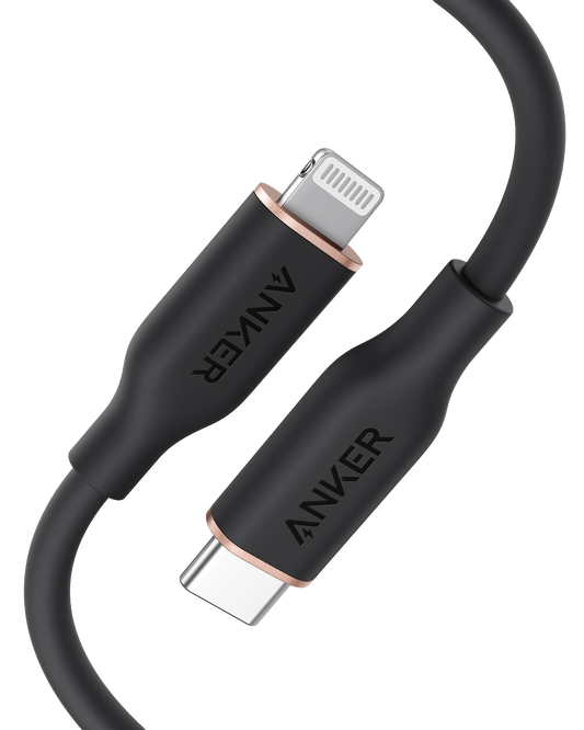 Anker <b>641</b> USB-C to Lightning Cable (Flow, 3 ft Silicone) by Anker