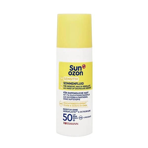 Sunozon Face Cream SPF 50+ for Sensitive Skin - Vegan, Dermatologically Approved Moisturizer by Beauty Care Bag