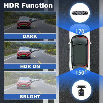 FullScope 4-Way Dash Cam by V.I.P Digital Presence