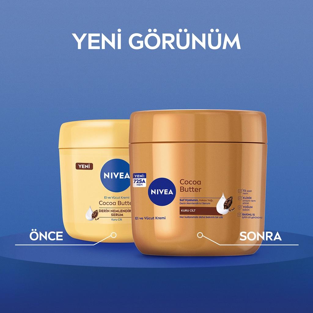Nivea Cocoa Butter Hand & Body Cream for Dry Skin 400 ml by Beauty Care Bag