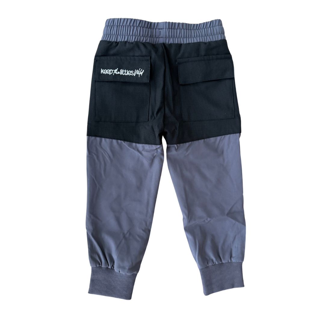 Hiking pants- water resistant grey by Keep the Littles Wild