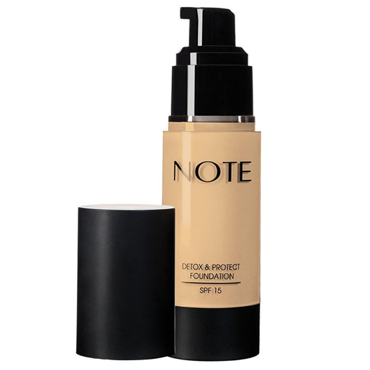 Note Detox and Protect foundation in Natural Beige with SPF 15