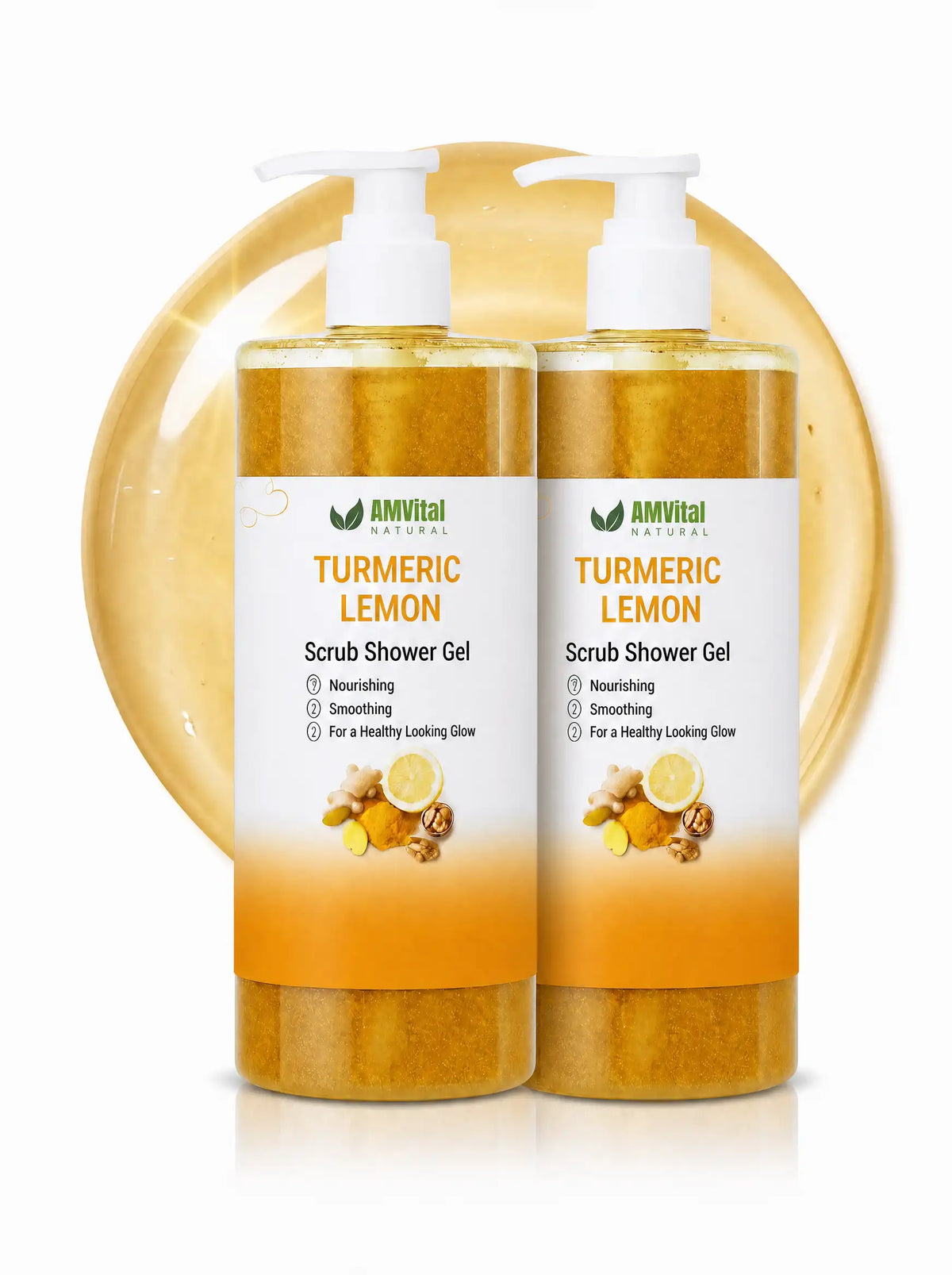 AMVital Turmeric Lemon Scrub Shower Gel by AMVital