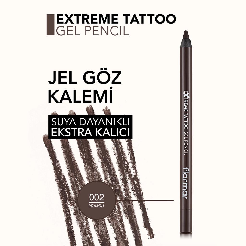 Flormar Extreme Tattoo Matte Gel Eyeliner 002 Walnut 1.2g by Beauty Care Bag