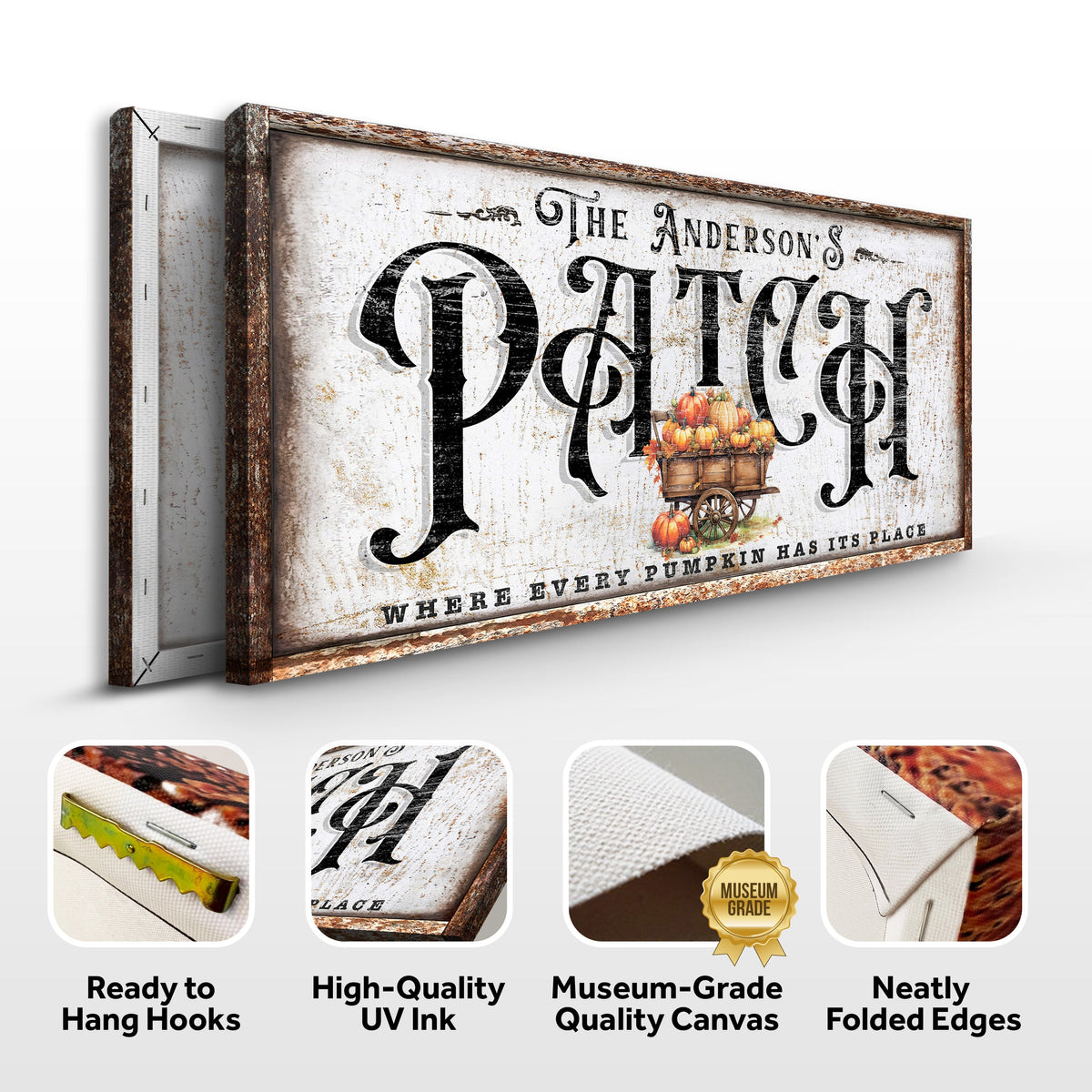 Personalized Pumpkin Patch Sign VIII by Tailored Canvases