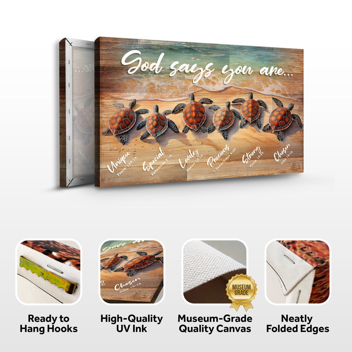 God Says You Are Faith Sign by Tailored Canvases