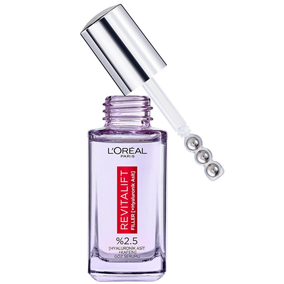 L'Oreal Revitalift: Hyaluronic Acid Anti-Aging Serum Set - Reduce Wrinkles, Dark Circles & Deeply Hydrate for Youthful Skin by Beauty Care Bag
